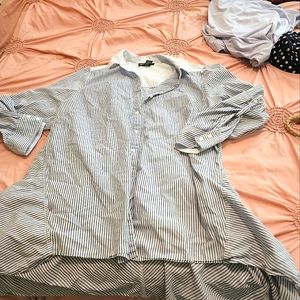 Blue and white Blouse